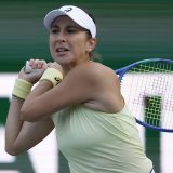Belinda Bencic est en huitièmes de finale à Indian Wells KEYSTONE/EPA/JOHN G. MABANGLO
